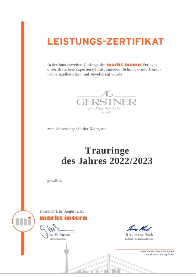 August Gerstner Trauringlieferant 2023